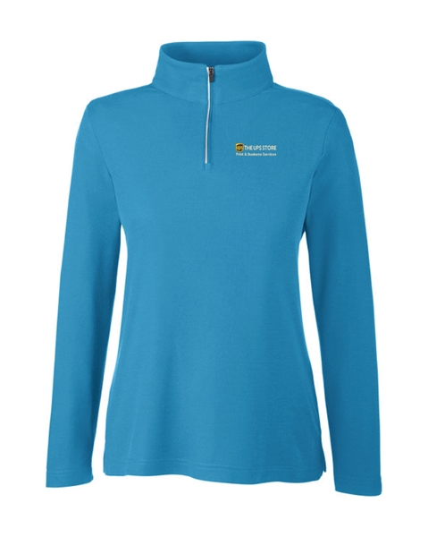 Picture of Men's and Ladies Pique Quarter-Zip